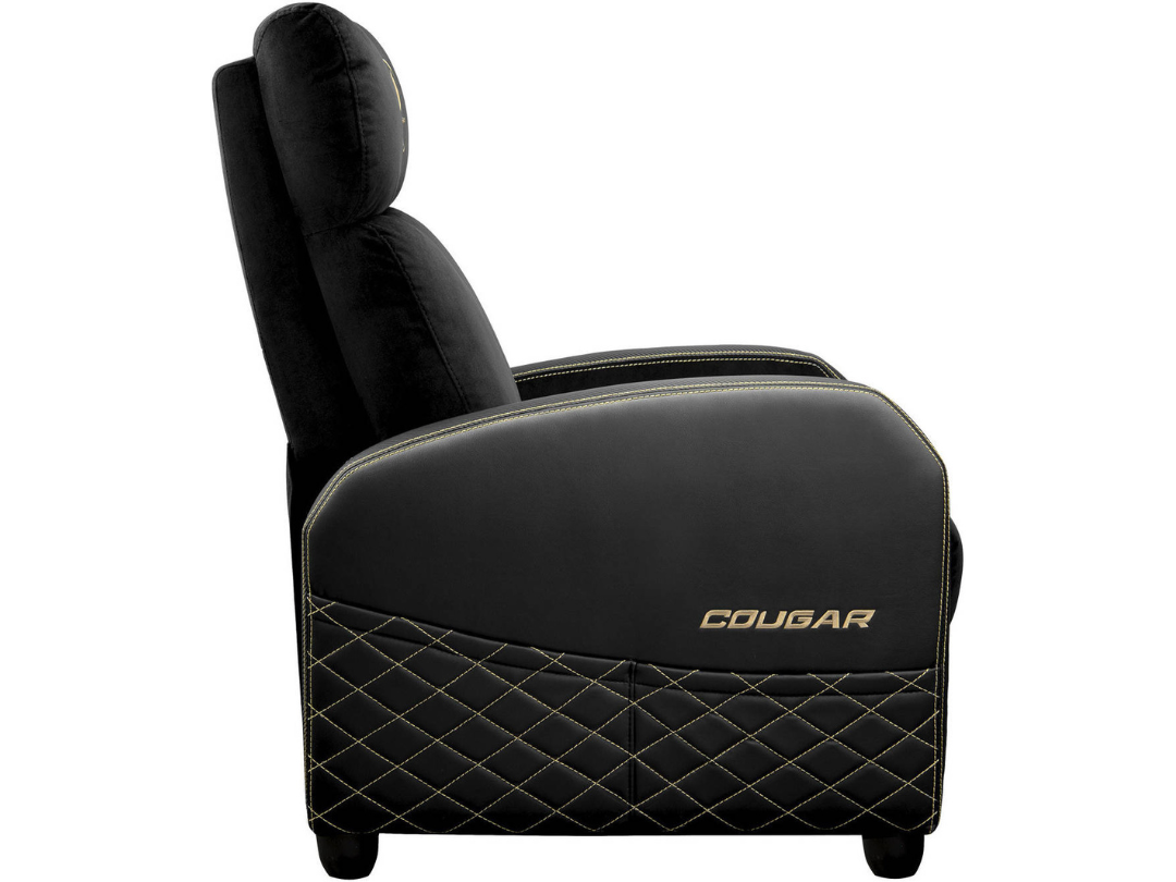 Cougar Ranger Elite Gold Gaming Sofa – Velvet, Reclining, Adjustable Cougar Ranger Elite Gold Gaming Sofa – Velvet, Reclining, Adjustable